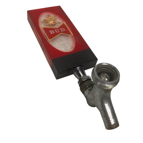 Vintage Budweiser Lucite Beer Tap Pull Handle Bud Brewery Bar Pub - Picture 3 of 12